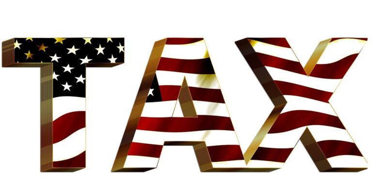 Tax letters with American flag design representing tax debt issues in bankruptcy